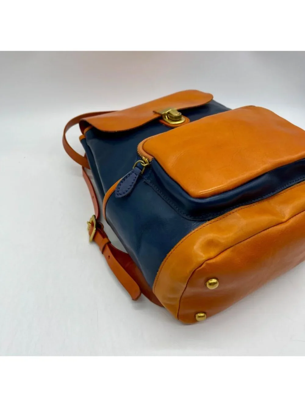 Old Trend Blue Genuine Leather Out West Backpack